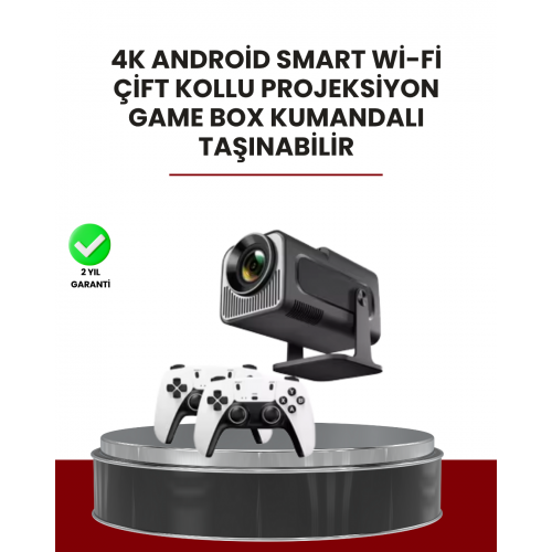 Taşınabilir Full HD Projektör - 1 GB RAM 8 GB Hafıza