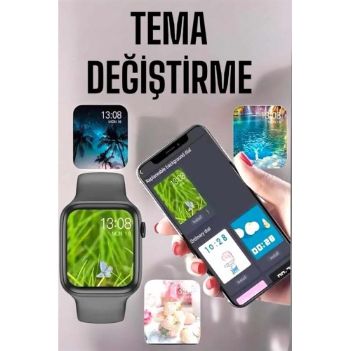 Akıllı Saat Amoled Ekran Yeni Nesil Bluetooth Bağlantılı