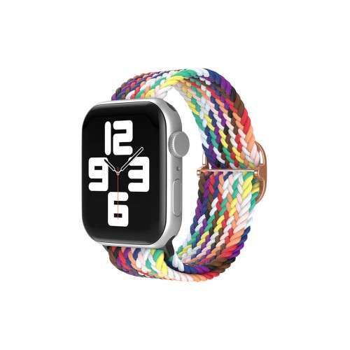 Apple Watch 42mm Star Kordon - Gökkuşağı 2-(5796)