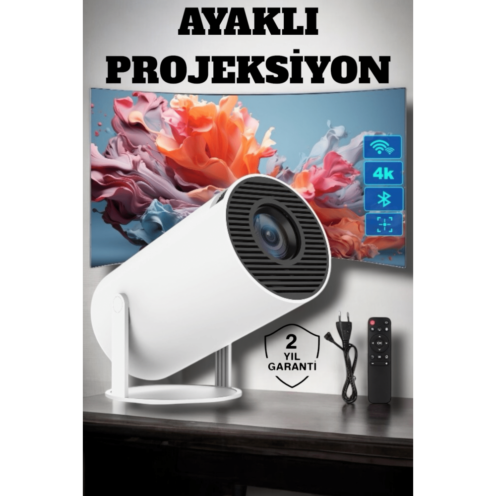 USB ve Kablosuz Bağlantı Özellikli 5000 Saat Ampul Ömürlü Projeksiyon