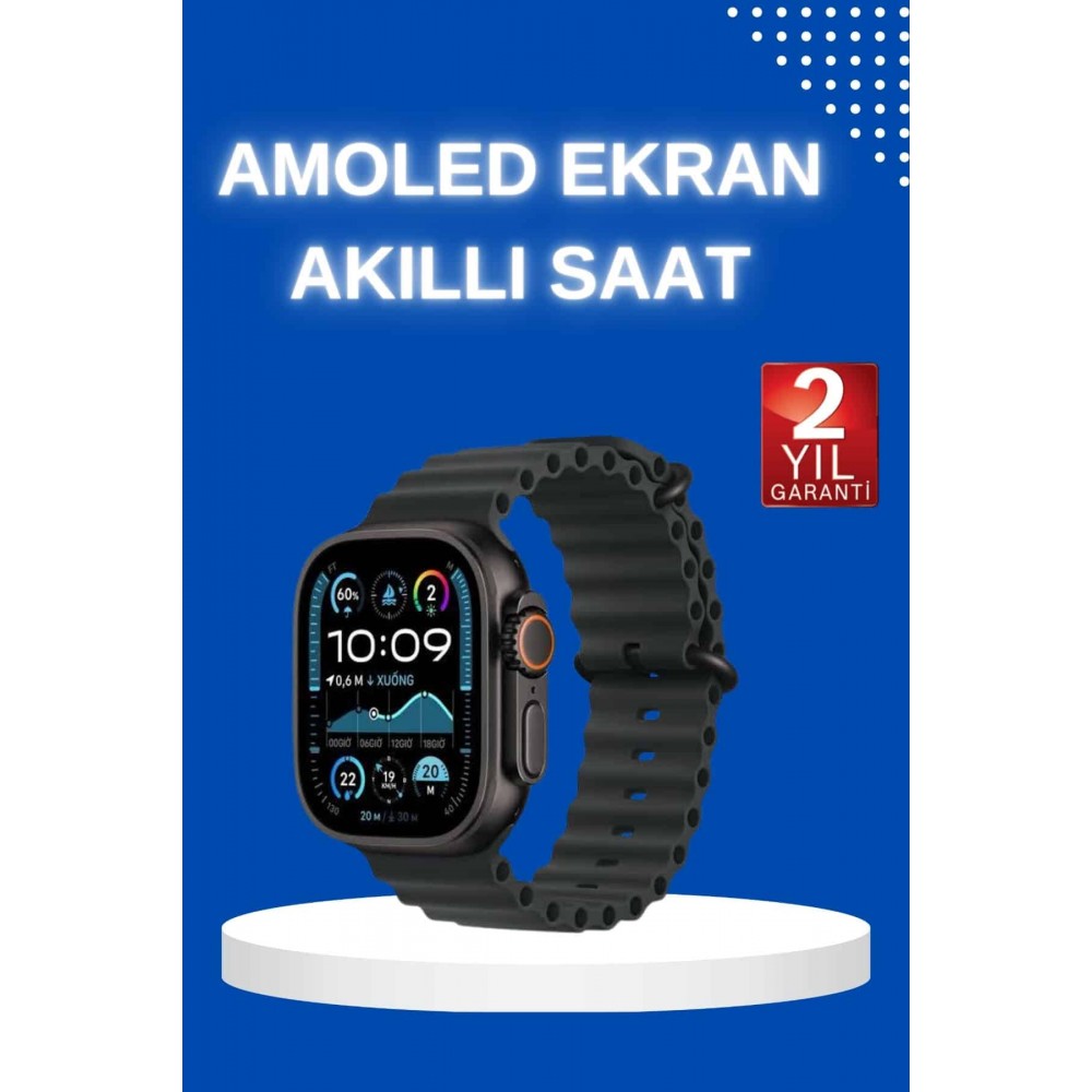 Akıllı Saat Bluetooth Bağlantılı NFC ve GPS Uyumlu Nabız Ölçer Sesli Görüşme