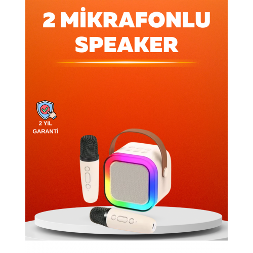 Ses Efektli Mikrofonlu Kablosuz Karaoke Sistemi