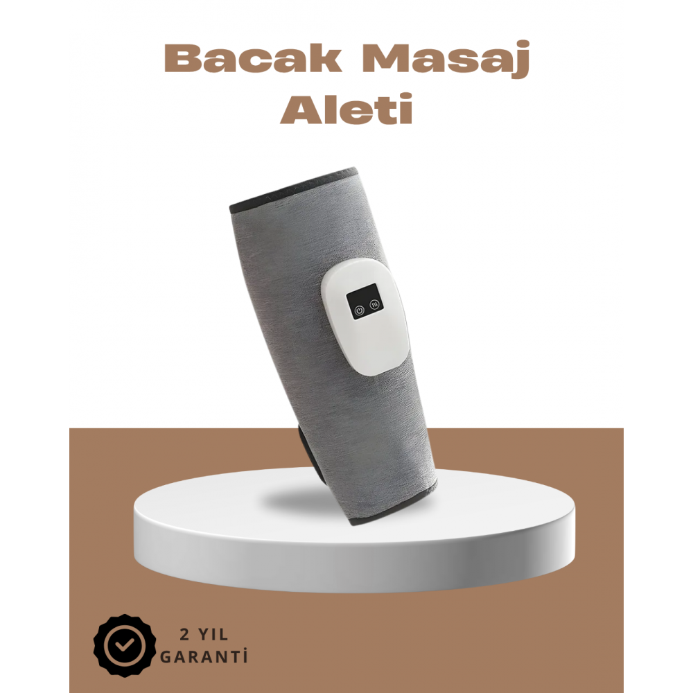 Kablosuz Titreşimli Baldır Masaj Aleti – Isıtmalı 3 Basınç Ayarlı Şarjlı ve Taşınabilir