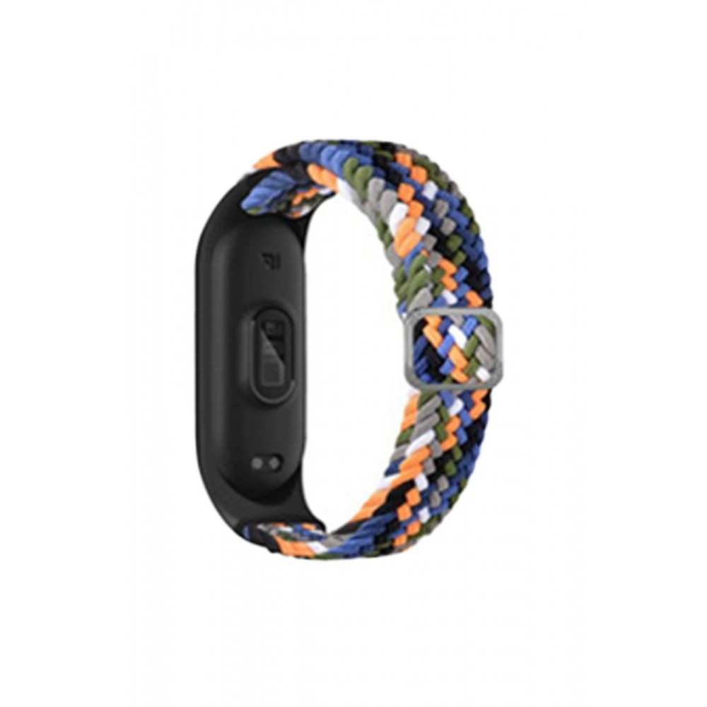 Xiaomi Mi Band 6 Star Kordon - Gri-Turuncu-(5796)