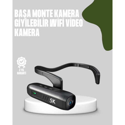 Başa Takılabilir 5K Spor ve Vlog Kamerası