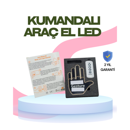 Yüksek Görünürlüklü Otomobil Jest Işığı – 3 Modlu LED Arka Cam Aksesuarı Pratik ve Eğlenceli