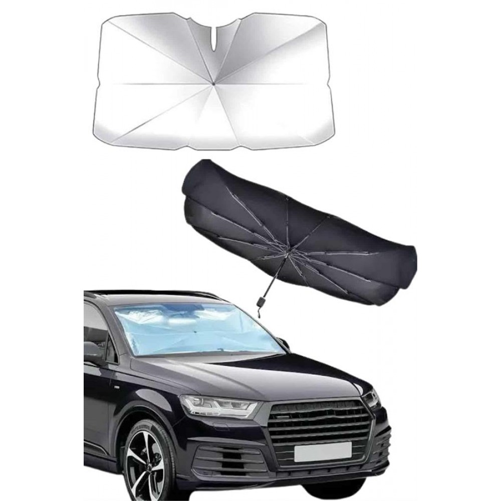 Taşınabilir Oto Cam Güneşliği Katlanabilir Tüm Araçlara Uyumlu Güneş Gölge Koruyucu