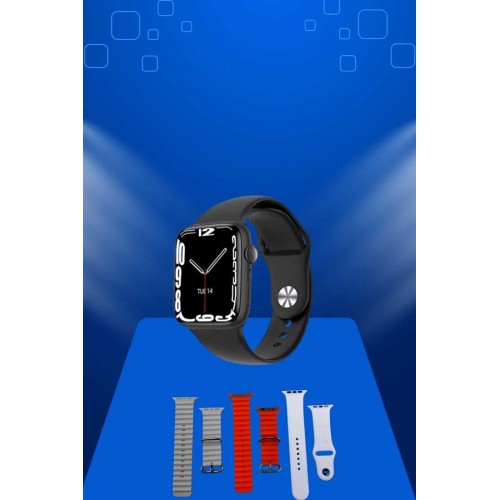 Akıllı Saat Arama Görüşme Bildirim Görme Uyku ve Sağlık Takibi Nabız Ölçer 3 Kordon Hediyeli Akıllı Saat Arama Görüşme Bildirim Görme Uyku ve Sağlık Takibi Nabız Ölçer 3 Kordon Hediyeli