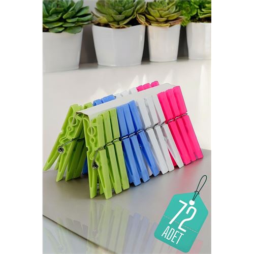 Turk Plastik Çamaşır Mandalı 72 Adet Turk Plastik Çamaşır Mandalı 72 Adet