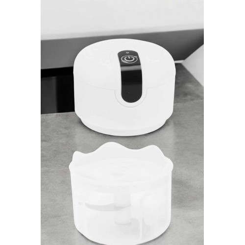 Şarjlı Mini El Rondosu Doğrayıcı Taşınabilir 250 ml Çelik Bıçaklı