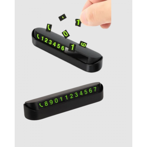 Fosforlu Araç İçi Park Kartı Numaratörü Fosforlu Araç İçi Park Kartı Numaratörü