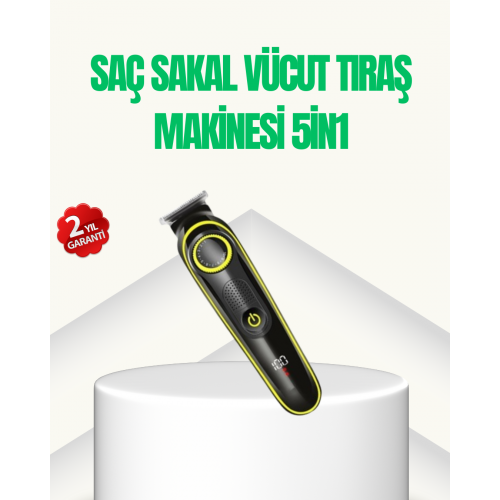 5-in-1 Saç ve Sakal Şekillendirici Erkek Bakım Seti