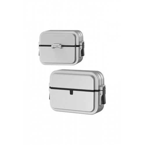 Airpods 3 (3.nesil) 404 Kilitli Kılıf - Gri-(5796)