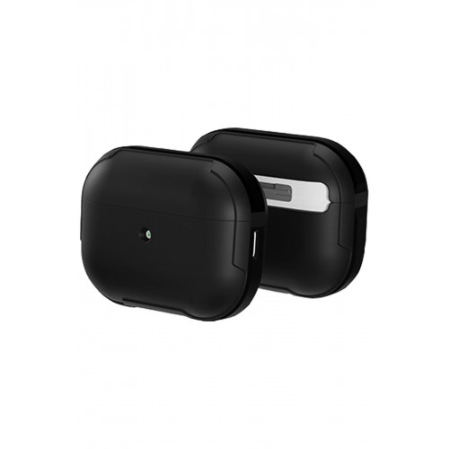 Airpods Pro 2 (2.nesil) MO-A8 Armor Kılıf - Siyah-(5796)
