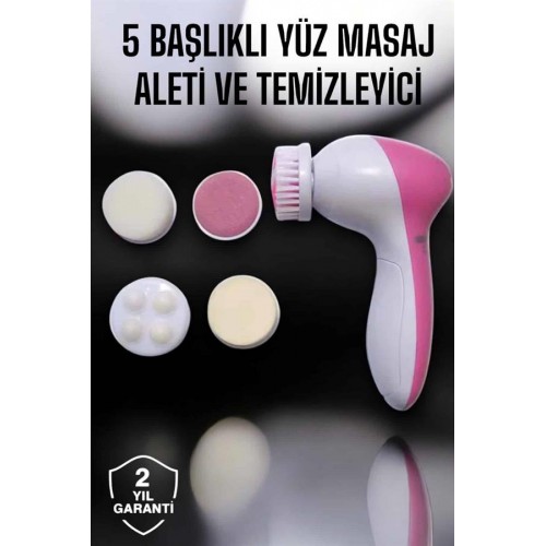 5 Fonksiyonlu Kablosuz Yüz Temizleme Cihazı ile Derinlemesine Cilt Bakımı 5 Fonksiyonlu Kablosuz Yüz Temizleme Cihazı ile Derinlemesine Cilt Bakımı