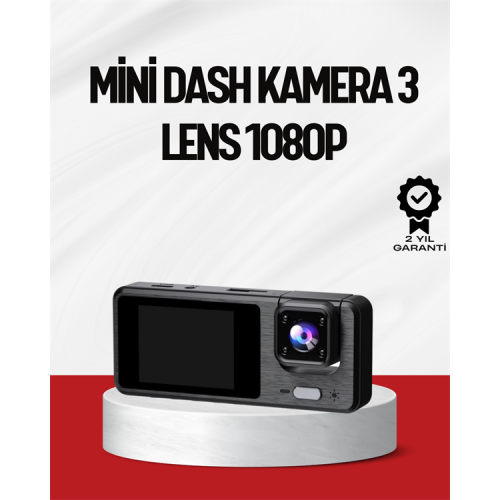 3 Kameralı DVR Araç Kamerası – Tam Güvenlik Tam Kapsama