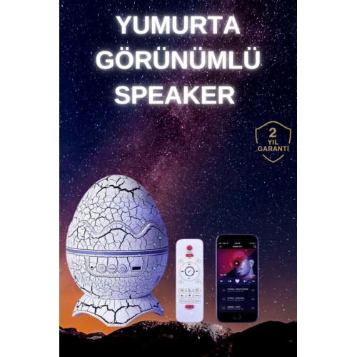 Yumurta Şeklinde Su Dalgalı Bluetooth Speaker Lamba Renkli Şarjlı Yumurta Şeklinde Su Dalgalı Bluetooth Speaker Lamba Renkli Şarjlı