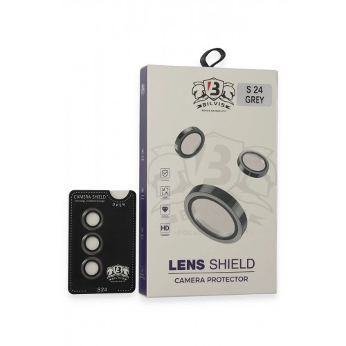 Samsung Galaxy S24 Bilvis Titan Kamera Lens - Titan Gri-(5796)