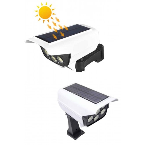 Solar Bahçe Lambası Uzaktan Kumandalı Kamera Görünümlü Hareket Sensörlü