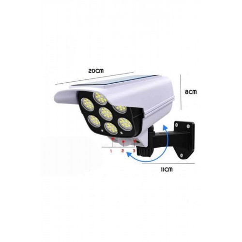 Solar Bahçe Lambası Uzaktan Kumandalı Kamera Görünümlü Hareket Sensörlü