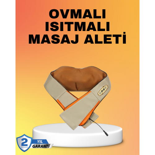 Kas Ağrılarına İyi Gelen Ovmalı Isıtmalı Boyun Omuz Bel Masaj Aleti