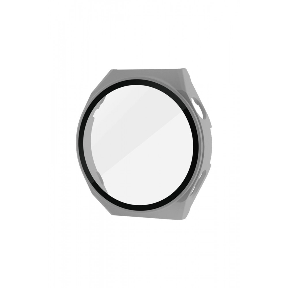 Huawei Watch GT3 Pro 46mm Dota Camlı Kasa Ekran Koruyucu - Uzay Grisi-(5796)