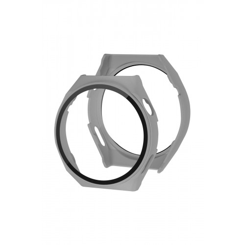 Huawei Watch GT3 Pro 46mm Dota Camlı Kasa Ekran Koruyucu - Uzay Grisi-(5796)