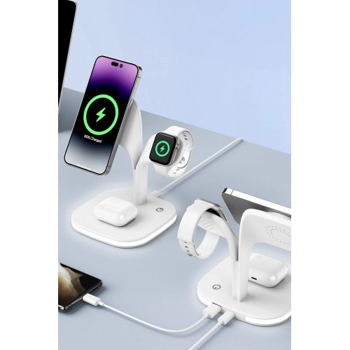 YM-UD22 Kablosuz Şarj Masaüstü Set - Siyah-(5796)