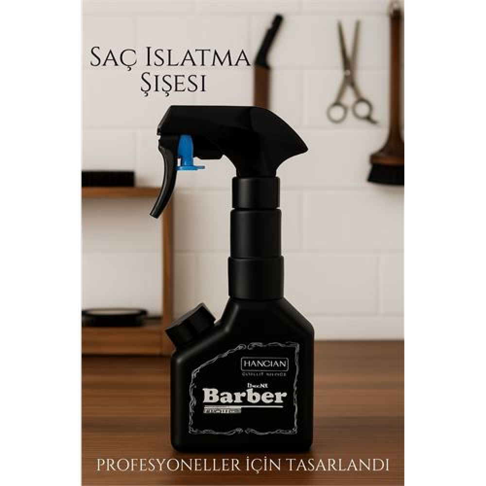 HSNET Berber Kuaför Saç Islatma Şişesi 500 ml Valf Sistemli Geniş Alanlı Sis Püskürtme | Tek Sıkışta Maksimum Etki