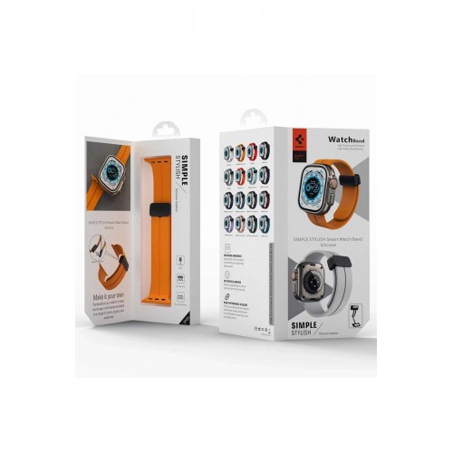 Apple Watch 42mm KR412 Elegance Stylısh Kordon - Lila-(5796)