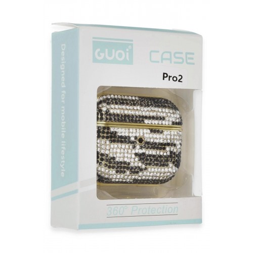 Airpods Pro 2 (2.nesil) Klor Taşlı Kılıf - Desen 5-(5796)