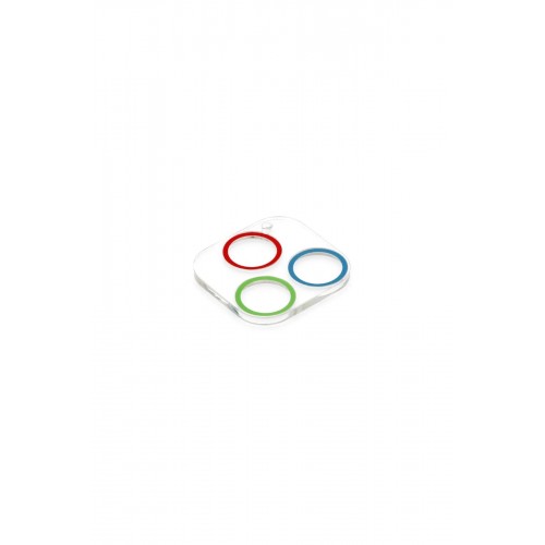 iPhone 13 Pro Max Renkli Kamera Lens Koruma Cam - Mavi-Yeşil-(5796)