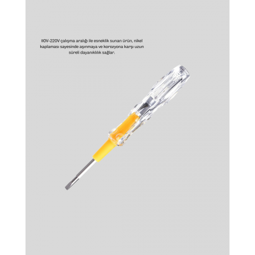 Neon Işıklı Elektrik Kontrol Kalemi