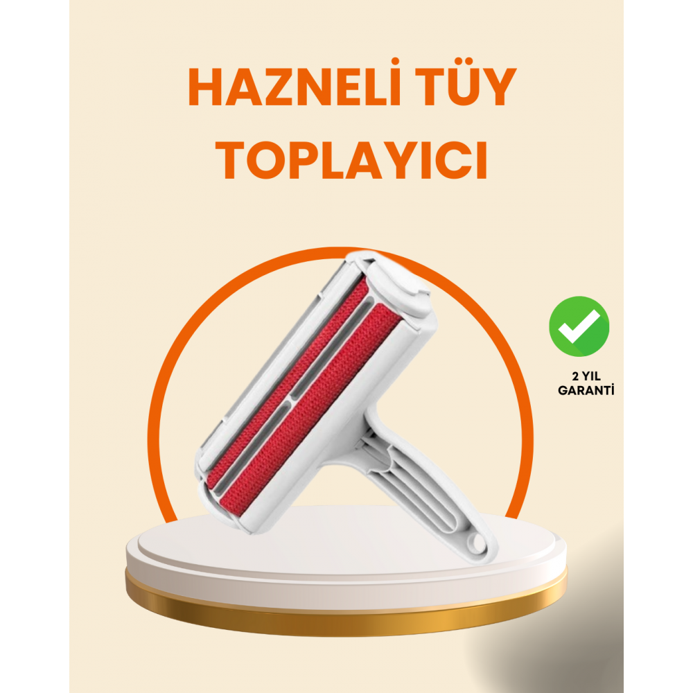Elektriksiz Hazneli Tüy Temizleyici – Kedi Köpek Tüy Toplama Rulosu