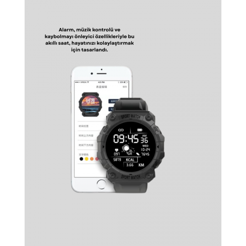 Yeni Nesil Akıllı Saat – Nabız Ölçer Uyku Takip Bluetooth Uyumlu Şık Tasarım Yeni Nesil Akıllı Saat – Nabız Ölçer Uyku Takip Bluetooth Uyumlu Şık Tasarım