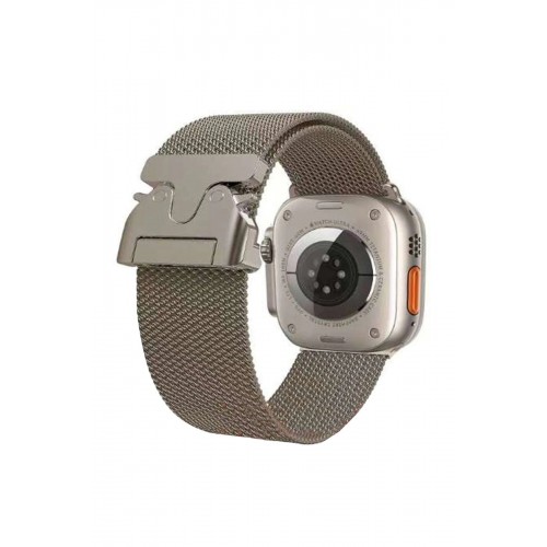 Apple Watch 42mm Milano Metal Kordon - Desert-(5796)