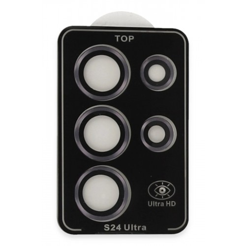 Samsung Galaxy S24 Ultra PVD Metal Kamera Lens - Derin Mor-(5796)