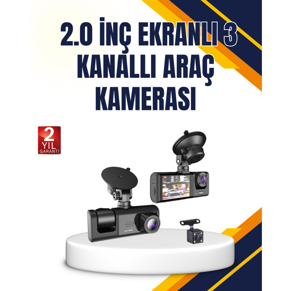 Araç İçi Kamera Seti | 170° Geniş Açı Hareket Algılama ve Park Koruma