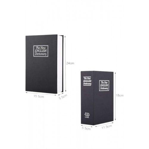 Büyük Boy Anahtarlı Kitap Görünümlü Gizli Kasa Çelik Kasa Altın Kasası