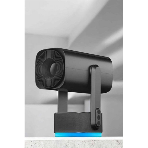 Akıllı Projeksiyon Powerbankli Taşınabilir Sinema Projektörü 4k HD Kaliteli