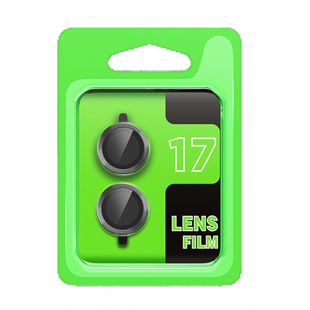 Apple iPhone 17 Raze Metal Kamera Lens - Gri-(5796)