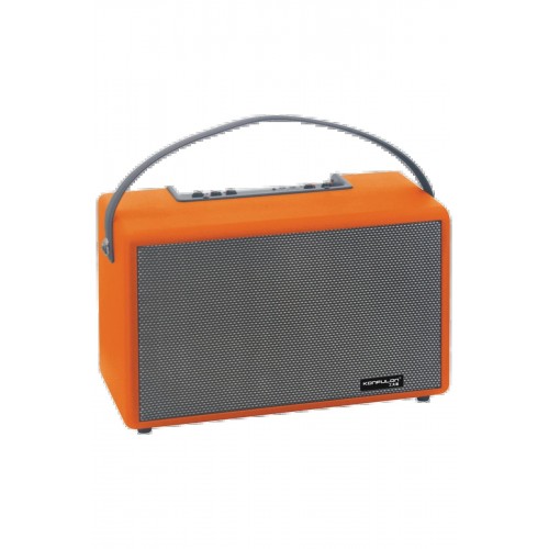 F32 2x50W Sürücülü 2 Adet Mikrofonlu BT 5.2 Kablosuz Hoparlör - Turuncu-(5796)