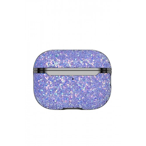 Airpods 3 (3.nesil) Bright Simli Airpods Kapak - Derin Mor-(5796)