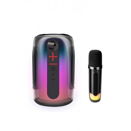 Pluse 8 RGB Kablosuz Hoparlör - Siyah-(5796)