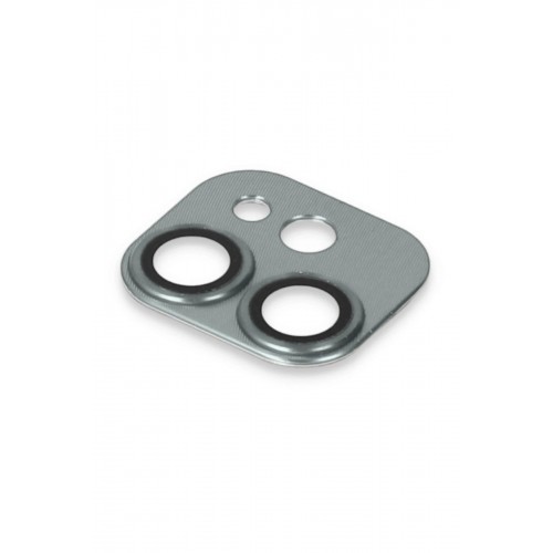 iPhone 11 Pers Alüminyum Kamera Lens - Yeşil-(5796)