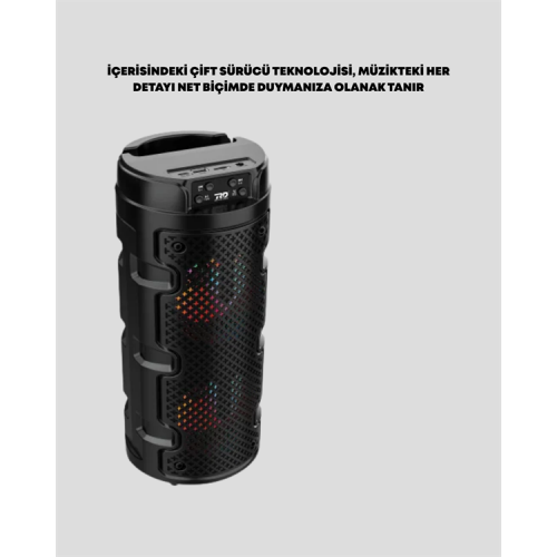 Kompakt Tasarım Yüksek Ses Performansı – Çoklu Giriş Seçenekli Kablosuz Hoparlör (Bluetooth USB SD Kart AUX) Kompakt Tasarım Yüksek Ses Performansı – Çoklu Giriş Seçenekli Kablosuz Hoparlör (Bluetooth USB SD Kart AUX)