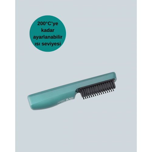 3D Dişli Saç Düzleştirici Tarak – USB Şarjlı Kompakt Tasarım