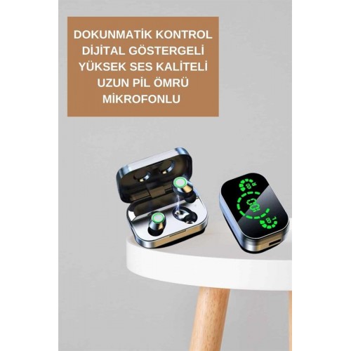 Dokunmatik Akıllı Saat Yeni Nesil Kulaklık Kampanyası Bluetooth Bağlantılı ANC Özelliği
