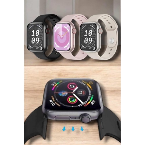 Akıllı Saat Adım Sayar Kalp Atışı İzleme Dokunmatik Bluetooth Bağlantılı