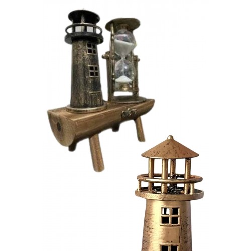 Hediyelik Eşya Retro Deniz Fenerli Kum Saati Ahşap Görünümlü Dekoratif Eşya Hediyelik Eşya Retro Deniz Fenerli Kum Saati Ahşap Görünümlü Dekoratif Eşya